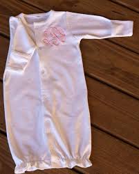 Home Southern Home Blanks Baby Gown Embroidery Blanks Baby Embroidery