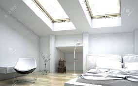 Dieser einrichtungsstil setzt auf klare linien und wenig zubehör. Architectural Interior Design Modern Weiss Schlafzimmer Mit Lounge Chair Und Weiss Bett Lizenzfreie Fotos Bilder Und Stock Fotografie Image 36693814