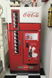 Coke Vented Machine Refrigerator Wrap Sticker Man Cave Game Room Refrigerator Wraps Coke Vending Machine