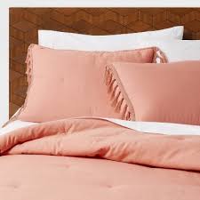 Single/double/queen/king/super king 400gsm weight microfibre quilt doona. Bedding Peach Quilt Target