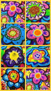 Painted Paper Flowers And Landscape Projects Spring Art Projects Spring Art Elementary Art Projects