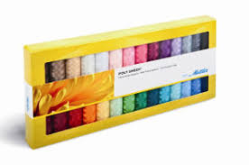 Mettler Ps28 Polysheen 40wt Embroidery Thread Gift Pack Kit 28 Solid Colors X 220 Yard Spools