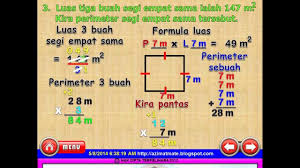 Nota padat ini menerangkan dengan ringkas formula serta. Matematik Upsr Mencari Luas Dan Perimeter Youtube