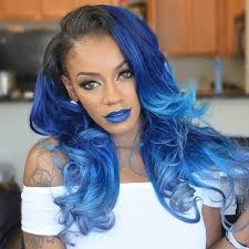 I think the light eyes, dark hair combo is always gorgeous and much more rare than your typical blonde hair blue eyes. 68 Daring Blue Hair Color For Edgy Women