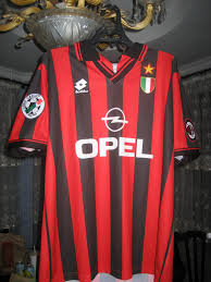 Zlatan ibrahimovic's ac milan return to their. Ac Milan Home Football Shirt 1996 1997 Sponsored By Opel