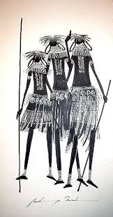 Black And White Painting African Tribal Art African Tribal Painting African Art Paintings African Art African Paintings