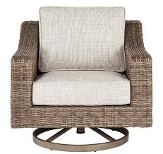 Jahiem Swivel Patio Chair With Cushions In 2020 Lounge Chair Outdoor Patio Chairs Patio Lounge Chairs