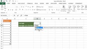 Outliers can be of two kinds: Calculate An Average Without Outliers Youtube