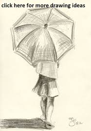 Pin 50 Cool And Easy Things To Draw When Bored Umbrella Drawing Easy People Drawings Pencil Sketches Easy