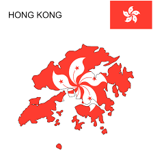 Hong Kong 1 Hong Kong Flag Map