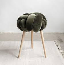 Black And White Striped Stool Knots Studio Blush Pink Velvet Knot Stool Stool Design Chair Design Modern Chairs