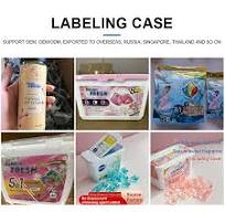Autocollants anglais et russes Détergent Fabricant de parfums écologiques  Capsules de lavage bio Dosettes de lessive personnalisées