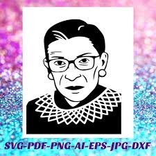 RBG SVG Ruth Bader Ginsburg Png File Bundle Cricut Silhouette Vinyl Decal,  Iron On, Heat Transfer Vinyl, Sublimation, Infusible Ink, Htv