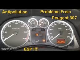 Peugeot 307 Anomalie Antipollution Esp Probleme Freinage Youtube