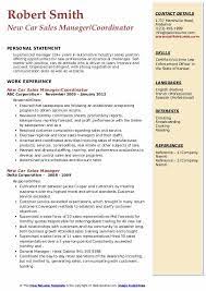A car salesperson, or auto sales representative, is responsible for selling cars, trucks and vans for personal and a car salesperson typically reports to the dealership manager or automotive general manager at a car dealership. New Car Sales Manager Resume Samples Qwikresume