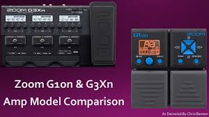 Zoom G3xn G1on Comparison Of Amp Models Amp Comparison Effects Processor
