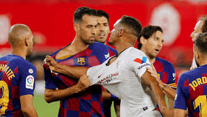 موعد مباراة الزمالك المقبلة عقب الفوز على مولودية الجزائر. Pictures Of Barcelona And Seville In La Liga Busquets Brawl And Messi Strike Eg24 News