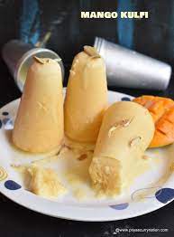 Mango Kulfi Recipe With Condensed Milk Priya S Curry Nation Recipe Kulfi Recipe Mango Kulfi Condensed Milk Recipes