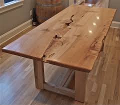 Live Edge Maple Table With Wood Base Live Edge Dining Table Rustic Oak Furniture Maple Wood Furniture