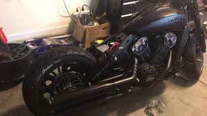 So it is worth looking over the custom indian bobbers exhibited by professional bike builders recently at the brooklyn invitational custom motorcycle show. Indian Scout Bobber Rear Fender Diy Part 1 Youtube
