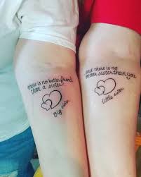 These tattoos are great to show your sisterly love. Sister Tattoo Ideas Chhory