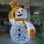 Christmas Decoration LED Giant Snowman Motif Lights for Outdoor Use