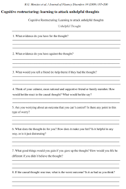 Cognitive Restructuring Stop Distorted Thinking Start Thinking In A More Positive Constructive Counseling Worksheets Cognitive Therapy Therapy Worksheets
