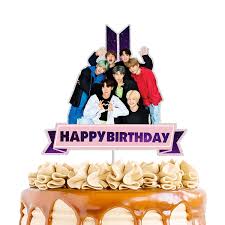 Generate logo designs for any industry. Bts Cake Topper Happy Birthday Cake Decor Bangtan Boys Birthday Party Supplies For Boys Girls Fans Amazon Com Grocery Gourmet Food