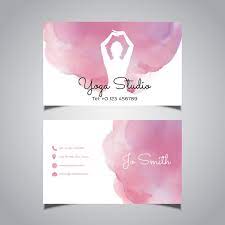 Atha yoga business card or wellness yoga business card products. Yoga Studio Business Card Nohat Free For Designer