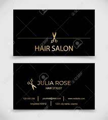 Cool simple faux gold scissors hair stylist business card cool customizable business card. Hair Salon Hair Stylist Business Card Vector Template Royalty Free Cliparts Vectors And Stock Illustration Image 101450406