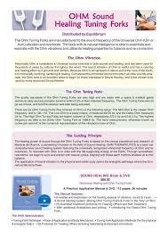 We have been using sound to heal since we first created rhythm and music. Ohm Sound Healing Tuning Forks Equilibrium The Kinesiology