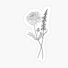 You can edit any of drawings via our online image editor before downloading. Birth Month Flower Line Drawings Novocom Top