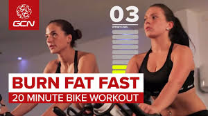 burn fat fast 20 minute bike workout