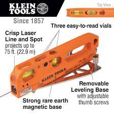 Klein Tools Magnetic Torpedo Level With Laser Level Lbl100 The Home Depot Klein Tools Laser Level Laser Projects