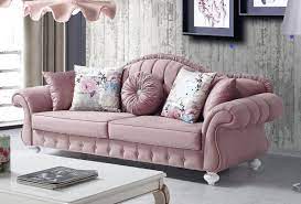 Featuring deep button tufting, rolled arms, and nail head accents that combine to create an elegant and classic modern victorian style. Casa Padrino Barock Sofa Rosa Weiss 225 X 83 X H 92 Cm Wohnzimmer Sofa Im Barockstil Barock Mobel Barockgrosshandel De