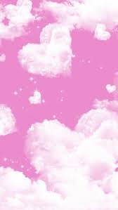 I just love this one!! Pink Hearts Clouds On We Heart It Valentines Wallpaper Pink Wallpaper Iphone Love Wallpaper