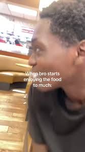 Bro Enjoying His Food Too Much