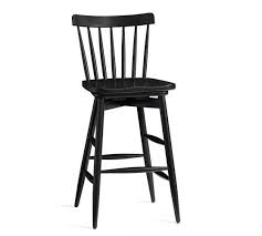 The black steel frame not only forms an appealing contrast to the wood tone, but also serves as a practical footrest breakfast for two? Tilden Spindle Back Swivel Barstool Leather Swivel Bar Stools Bar Stools Black Wood Bar Stool