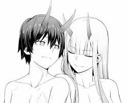 Hiro X Zero Two Darlinginthefranxx Darling In The Franxx Zero Two Anime Character Drawing