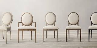 They run about $110 per piece. Fabric Chair Collections Rh