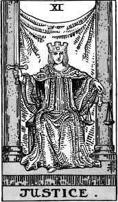 Equity Rightness Probity Executive Triumph Of The Deserving Side In Law In 2020 Tarot Decks Rider Waite Rider Waite Tarot