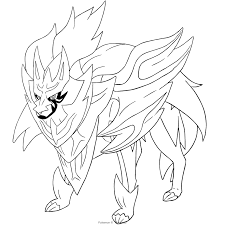 Zamazenta From Pokemon Sword And Shield Coloring Page