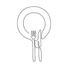 Black And White Restaurant Clipart Food Vector Restaurant Design Kitchen Plate Isolated Icon Illustration Cooking Menu Symbol Logo Ou Em 2020 Logotipo Instagram Ilustracao Da Arte Pop Desenhos Abstratos