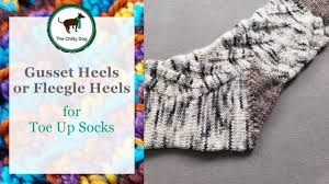 Gusset Or Fleegle Heel For Toe Up Socks