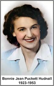 Bonnie Jean Puckett Hudnall (1923-1953)