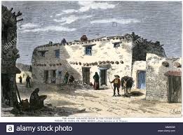 Stock Photo Oldest House In The Us In Santa Fe New Mexico View In The 1800s Mexico New Mexico Stock Photos