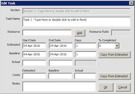 Project Costs Gantt Excel