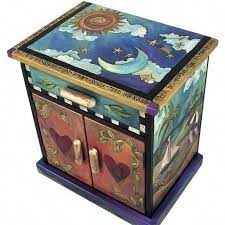Maybe you would like to learn more about one of these? Sticks Nightstand Cabinet Beach City Painting Wooden Furniture Painted Furniture Funky Painted Furniture