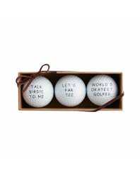 Do not read the next sentence golf balls. Mud Pie Funny Golf Balls Gift Set Of 3 Assorted Sayings L Digs N Gifts