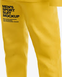 Download Men S Sport Suit Mockup Half Side View In Apparel Mockups On Yellow Images Object Mockups